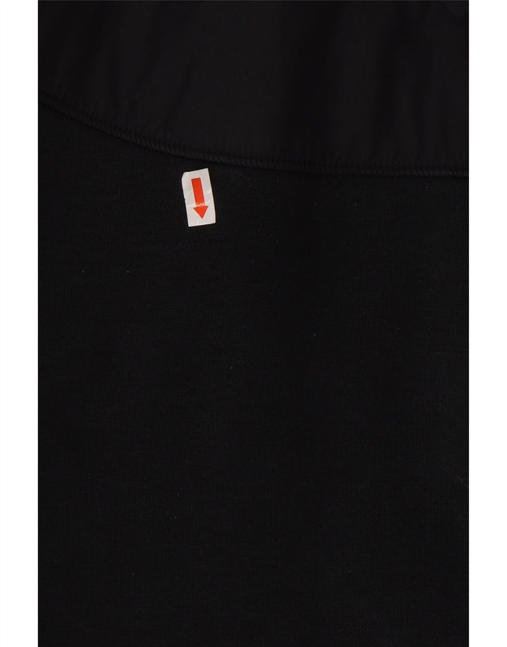 Мужской свитер с капюшоном на молнии NIKE, средний черный, хлопковый