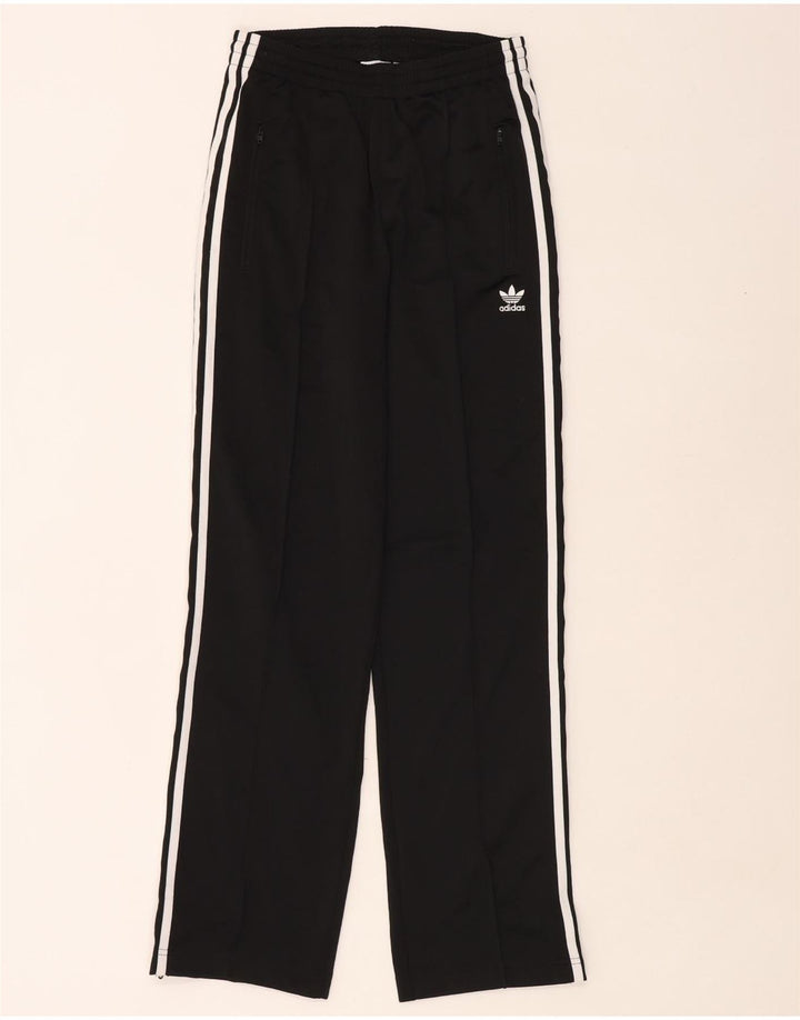 Женские спортивные брюки Adidas UK 8, маленькие черные из полиэстера
