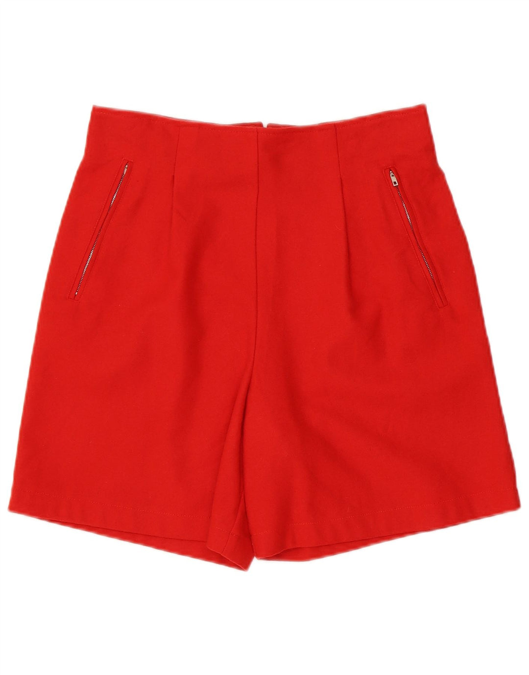 Винтажные женские повседневные шорты с высокой талией IT 46, большие W30, красная шерсть