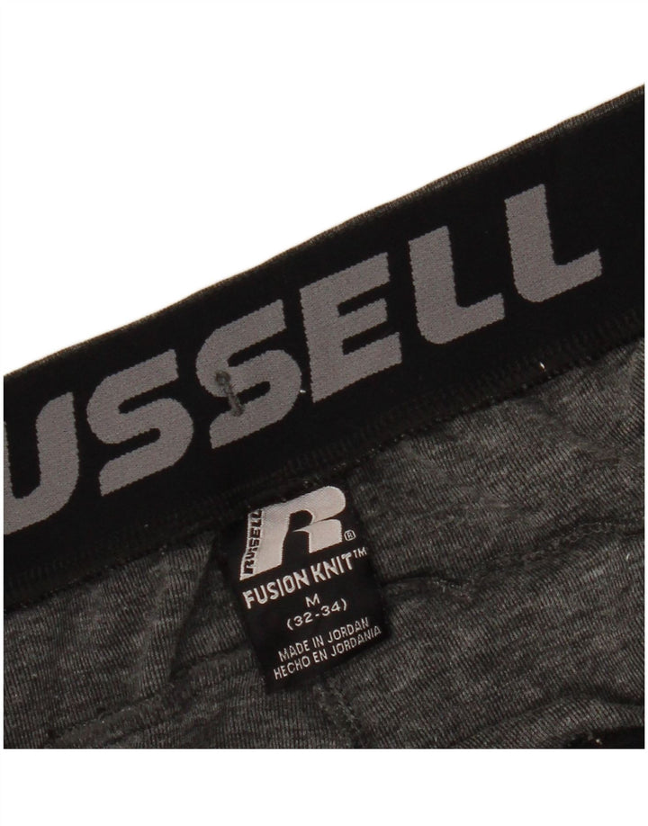 RUSSELL ATHLETIC Мужские спортивные брюки джоггеры среднего серого цвета в крапинку