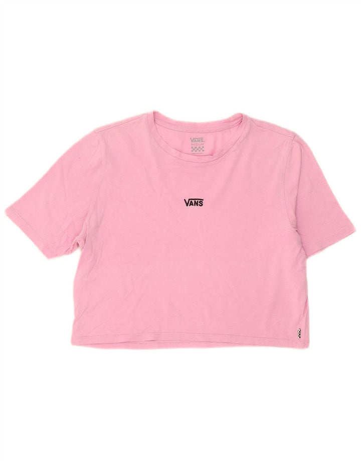 Женская укороченная футболка Vans UK 14 Medium Pink
