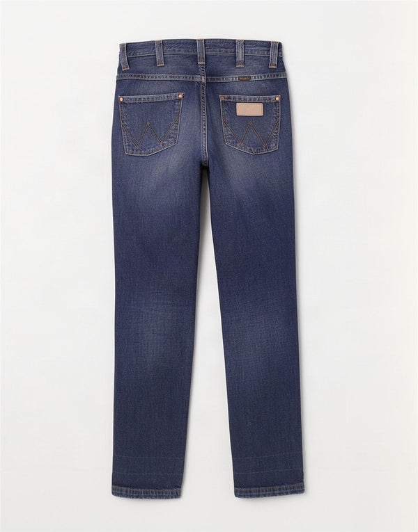Женские прямые джинсы Wrangler Rockville W30 L34 синие, хлопок