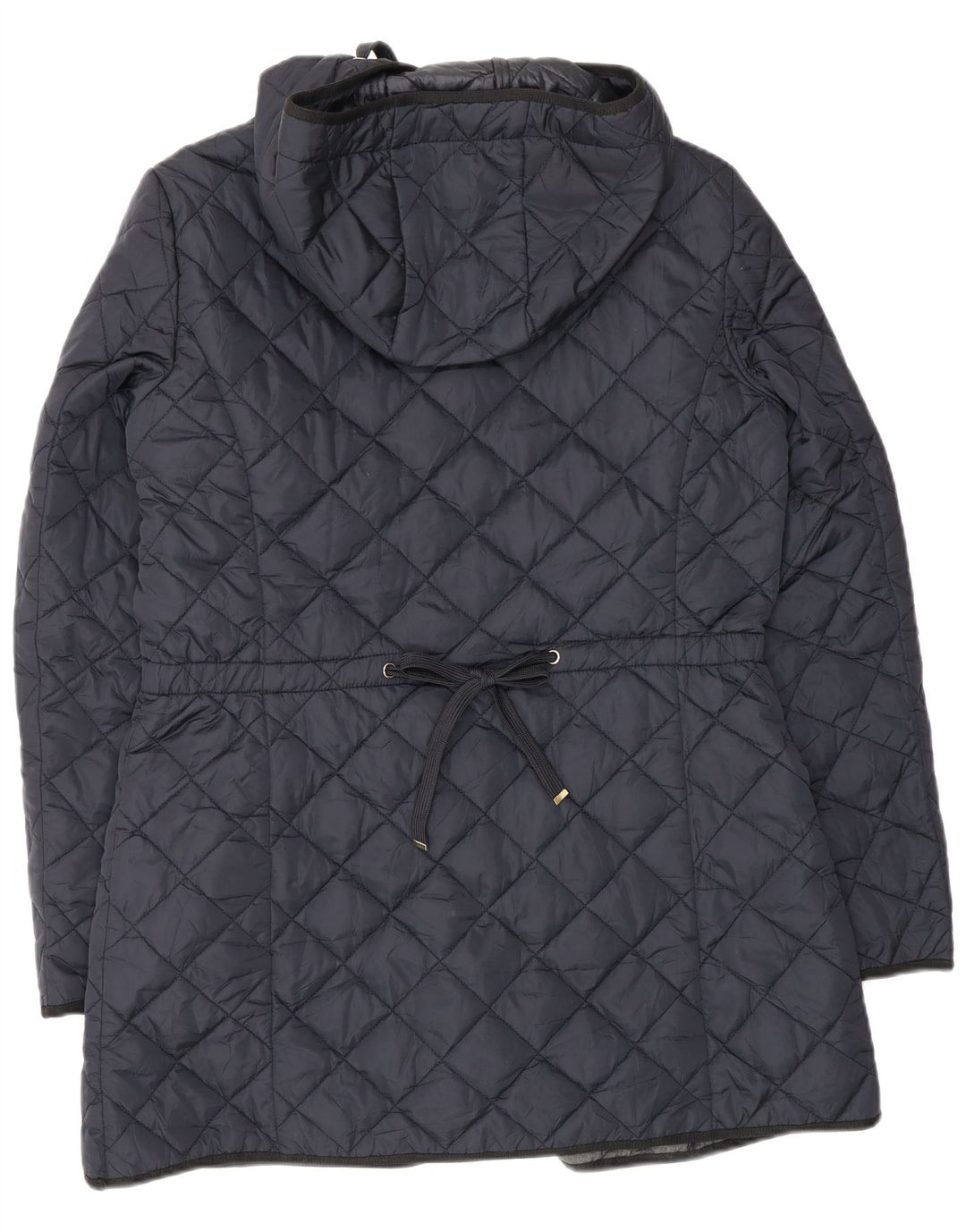 Massimo Dutti Женская стеганая куртка с капюшоном UK 18 XL Темно-синий