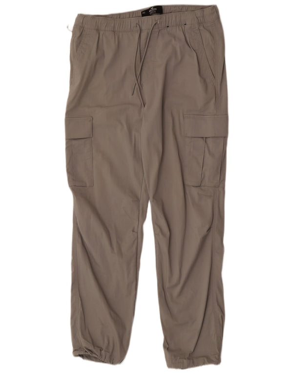 Мужские брюки-карго Hollister, большие W36 L30, серый хлопок