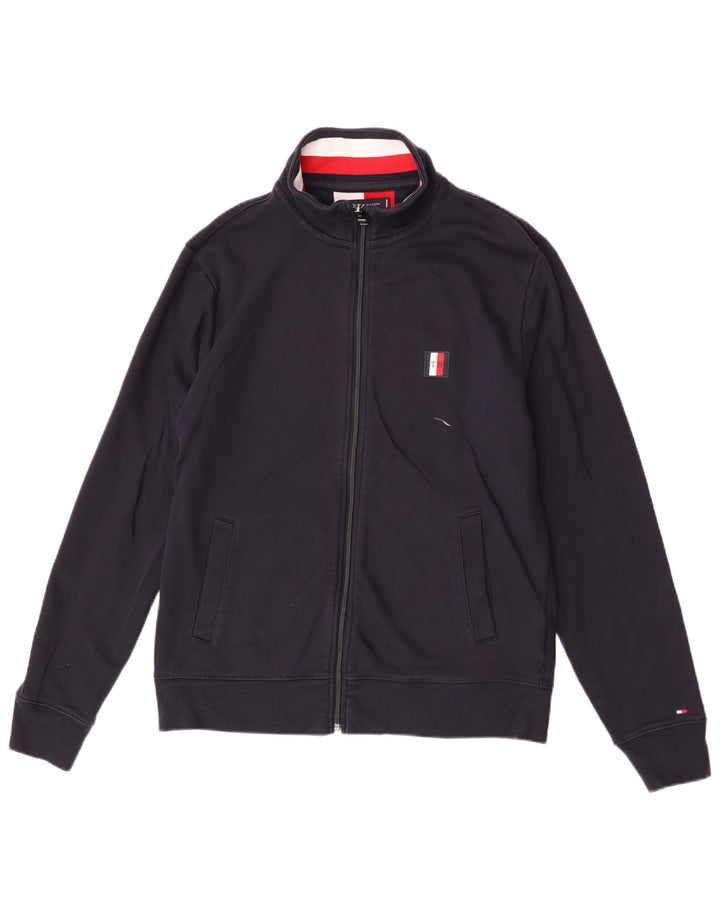 Мужской спортивный костюм Tommy Hilfiger, большая темно-синяя хлопковая куртка