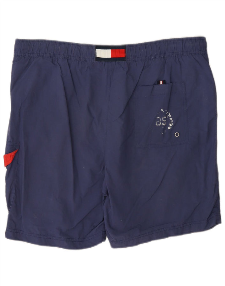 Мужские шорты для плавания-карго с рисунком Tommy Hilfiger, средние, темно-синие
