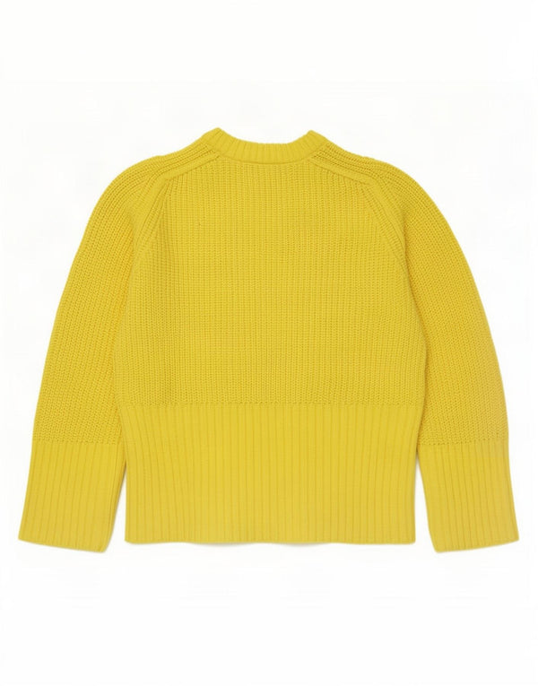 Женский свободный джемпер с круглым вырезом Zara UK 6 XS, желтый акрил