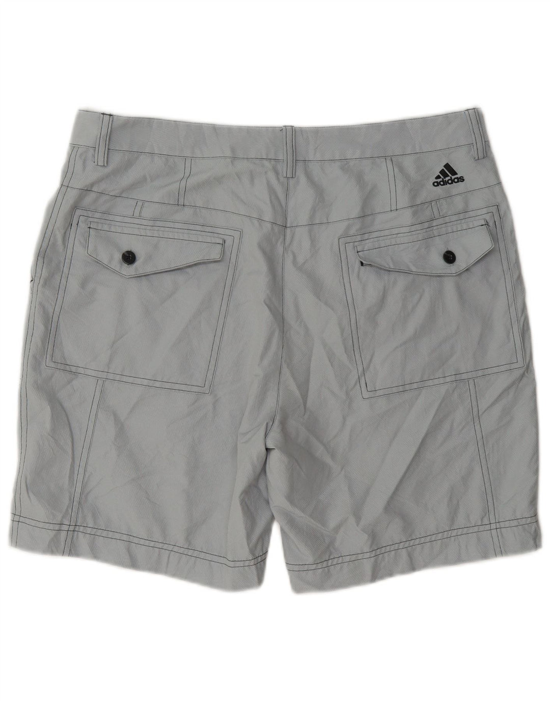 Мужские шорты чинос Adidas W34, большие серые, полиэстер
