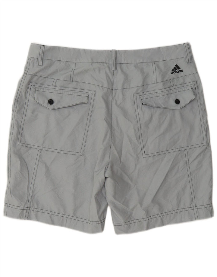 Мужские шорты чинос Adidas W34, большие серые, полиэстер