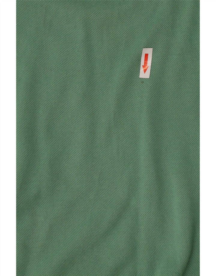 Женская рубашка поло Lacoste, размер 42, большая, зеленая, хлопок
