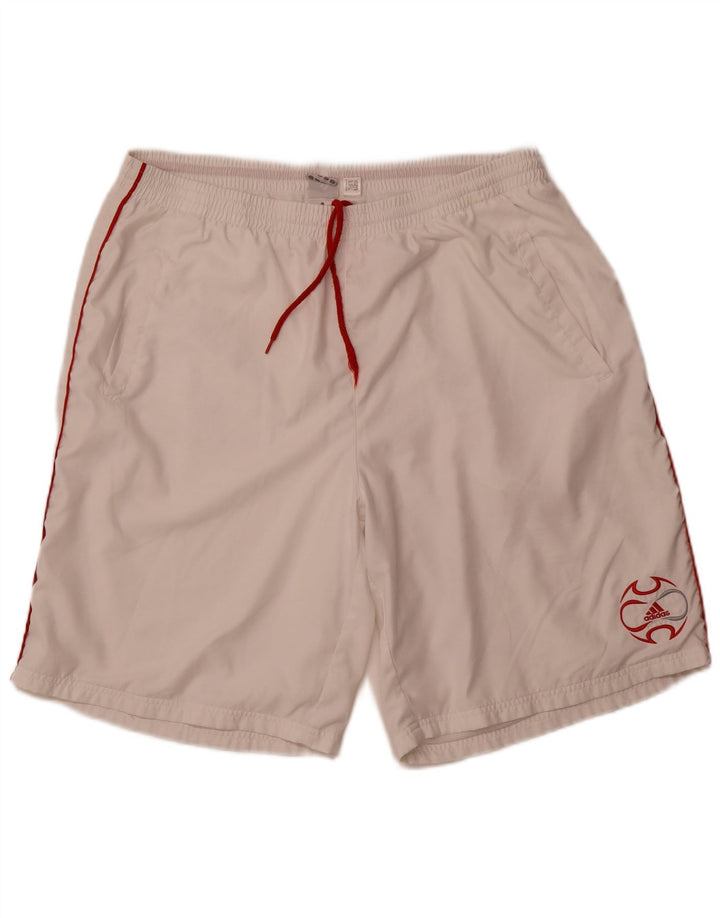 Мужские спортивные шорты Adidas XL из белого полиэстера