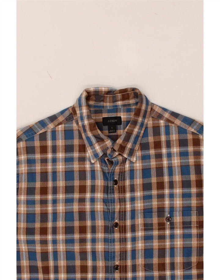 J. CREW Mens Shirt Small Beige Check Cotton Vintage J. Crew and Second-Hand J. Crew from Messina Hembry 