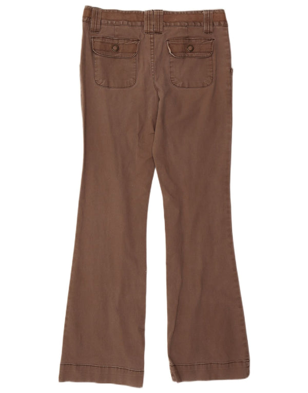 MOSSIMO Женские повседневные брюки Bootcut, большие размеры W32 L31, коричневый хлопок, США 11