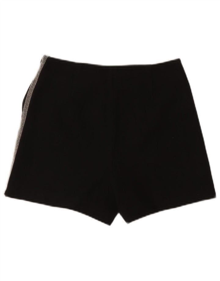 Женские шорты с высокой посадкой Zara XS W24, черный полиэстер