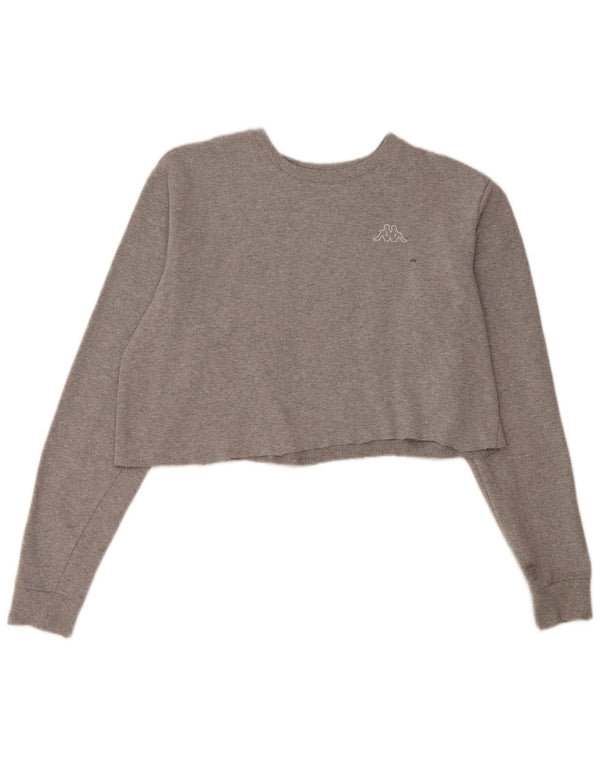 Женский укороченный топ Kappa с длинным рукавом UK 18 XL Серый