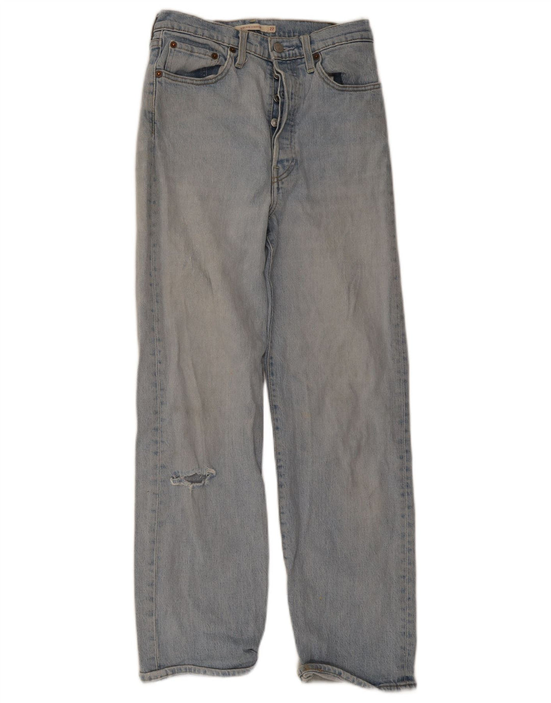 Женские прямые джинсы Levi's Ribcage W27 L29, синий хлопок