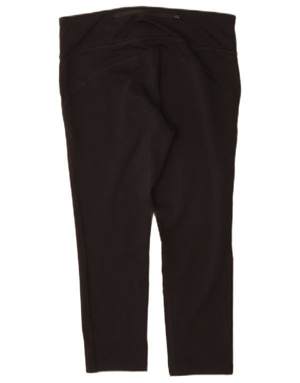 Nike Womens Dri Fit Capri Leggings UK 12 Medium  Black