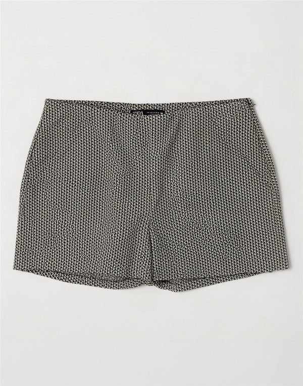Женские шорты с завышенной талией Zara, большие, W30, бежевые, с геометрическим рисунком