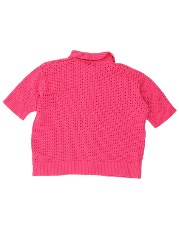 Женский кардиган с короткими рукавами MARKS & SPENCER UK 14, большой розовый