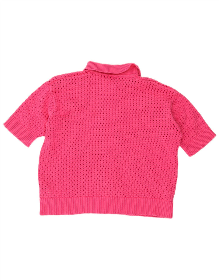 Женский кардиган с короткими рукавами MARKS & SPENCER UK 14, большой розовый