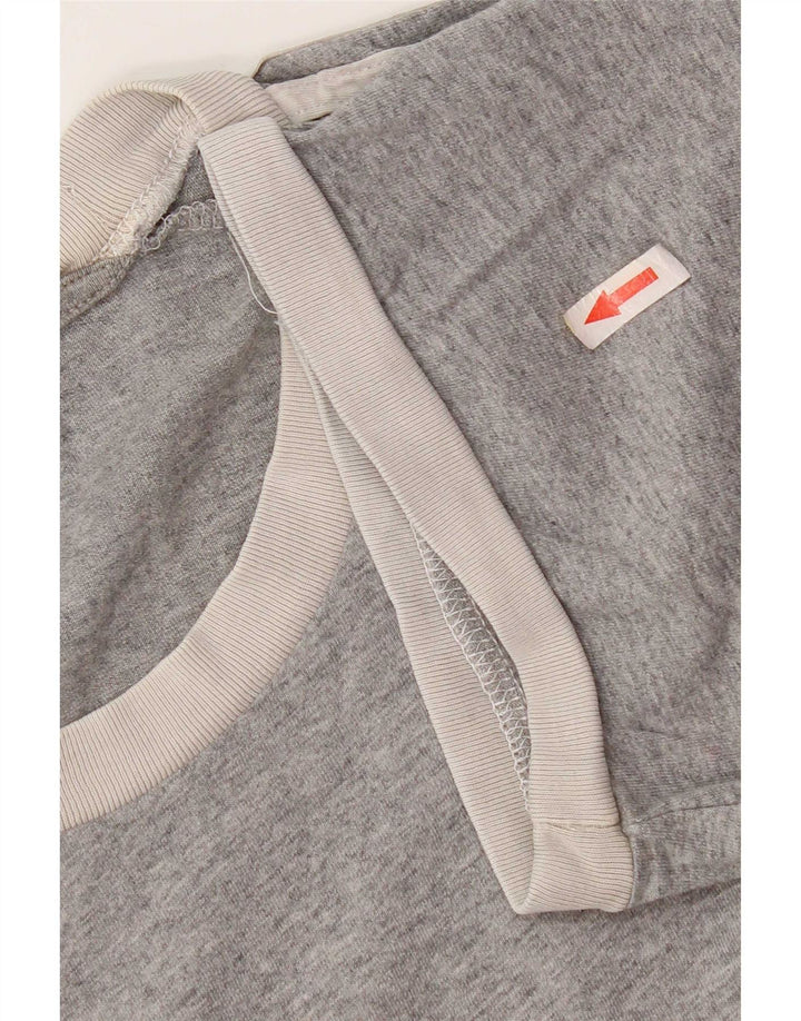 Мужская футболка Adidas Top Large Grey из хлопка с цветными блоками