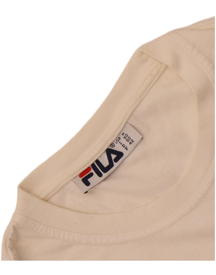 Fila Мужская футболка с рисунком Топ средний белый
