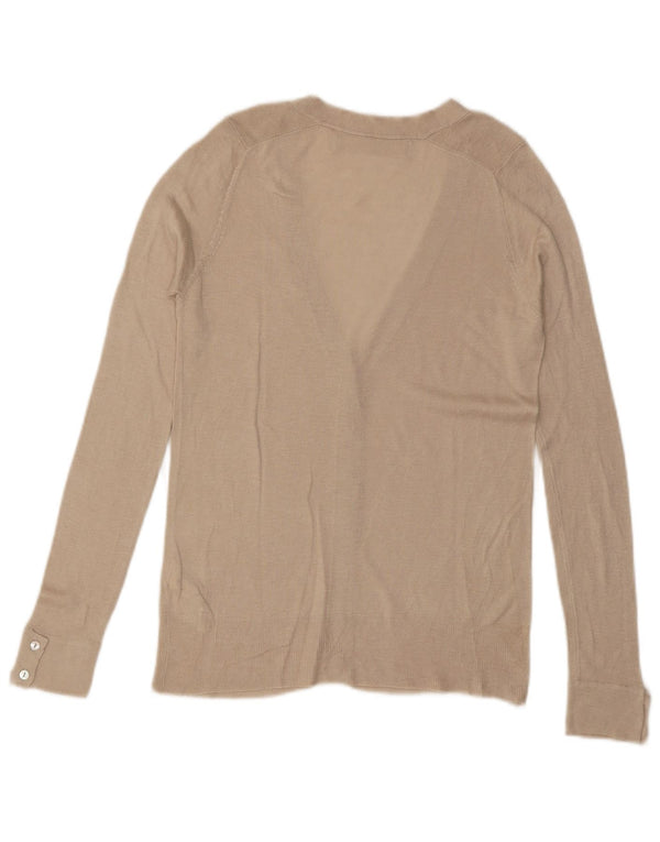 Женский кардиган ZARA UK 10, маленький размер, вискоза кремового цвета