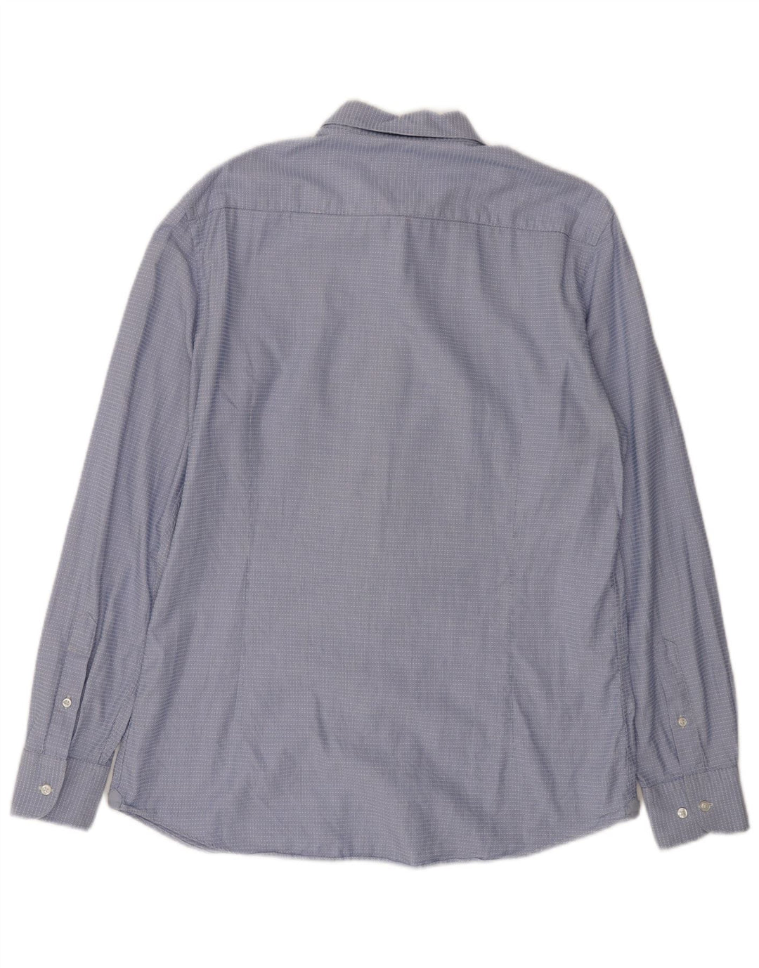 Мужская рубашка MASSIMO DUTTI, большая синяя хлопковая полоска