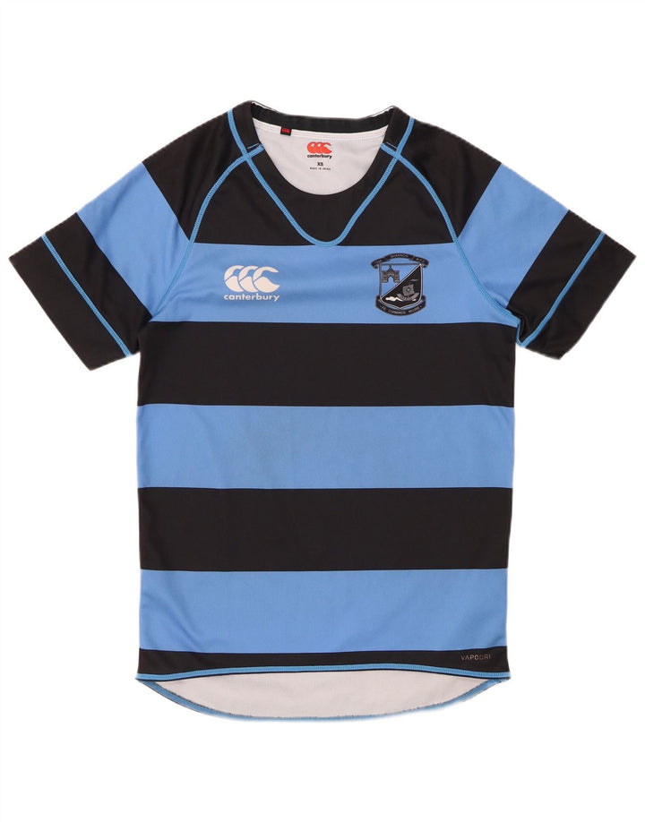 CANTERBURY Мужская футболка Top XS из полиэстера в синюю полоску