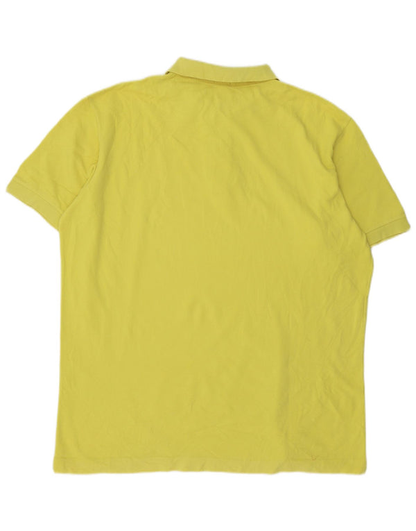 Мужская рубашка-поло Benetton XL, желтый хлопок