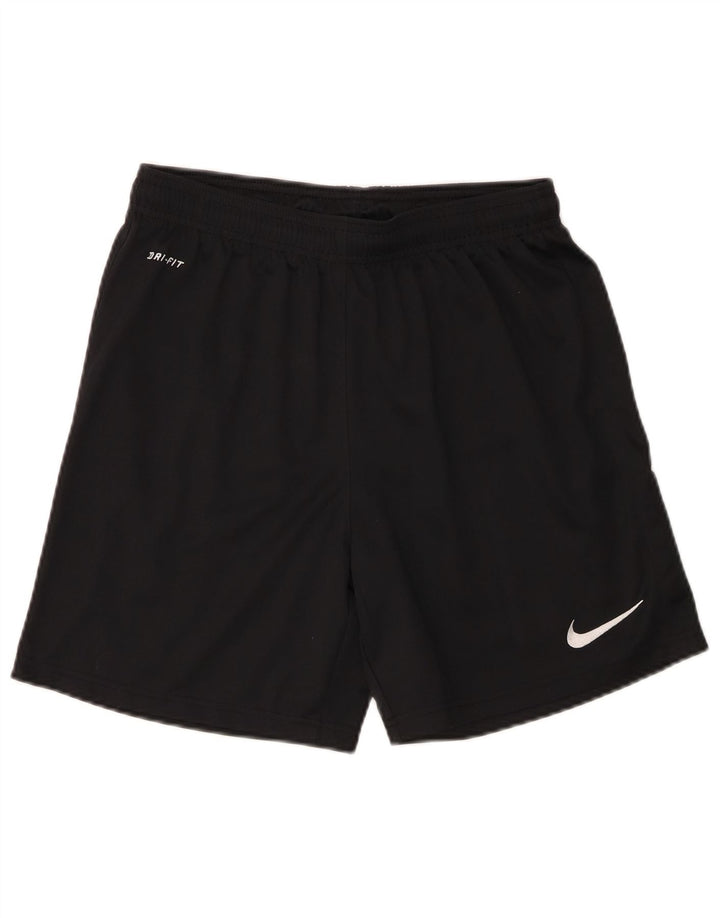 Мужские спортивные шорты Nike Dri Fit, маленькие черные, из полиэстера