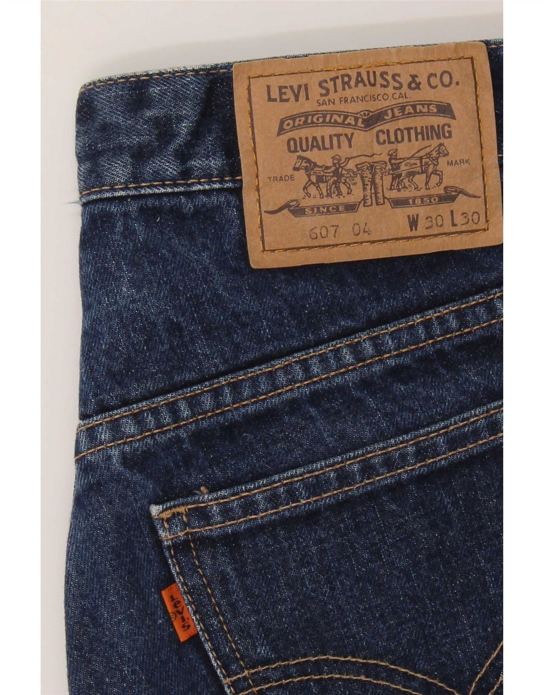 Мужские джинсы Levi's 607 Bootcut W30 L30 Темно-синие