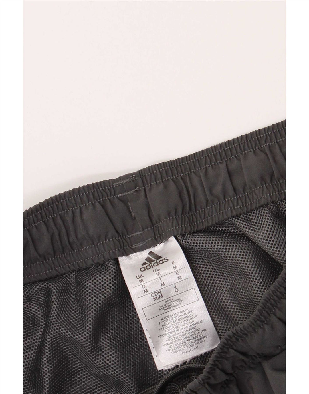 Мужские спортивные шорты Adidas среднего серого цвета из полиэстера