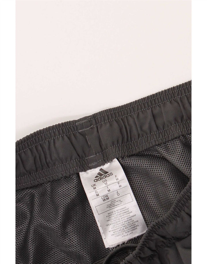 Мужские спортивные шорты Adidas среднего серого цвета из полиэстера