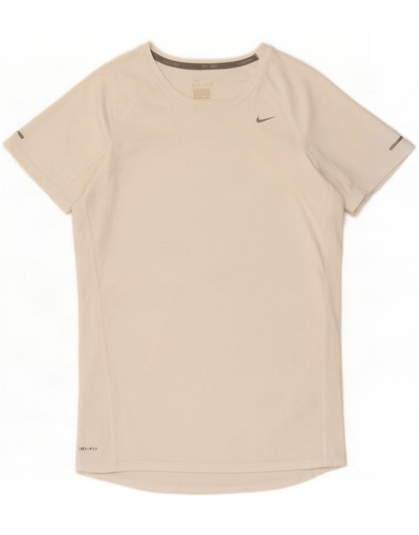 Женская футболка Nike Dri Fit UK 14, большой белый полиэстер