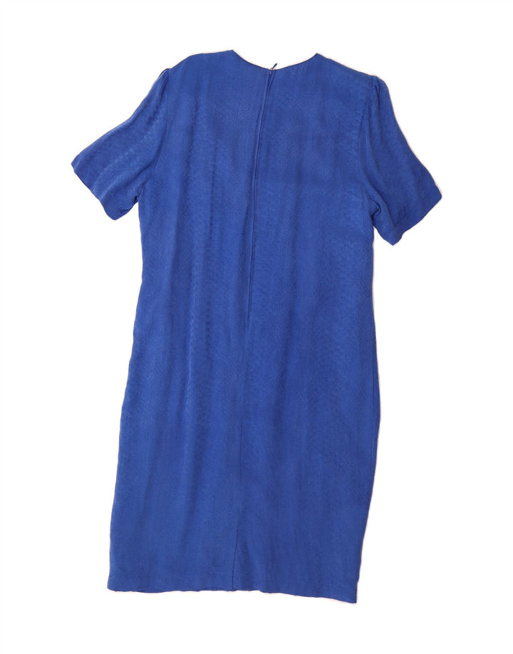 SCHMEINCK  Womens Sheath Dress UK 16 Large Blue Vintage Schmeinck and Second-Hand Schmeinck from Messina Hembry 
