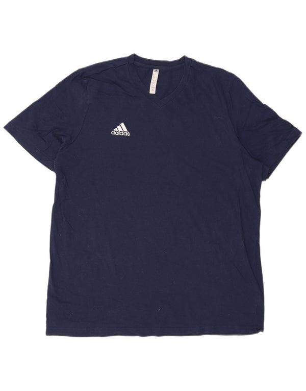 Adidas Мужская футболка Top XL Темно-синий хлопок