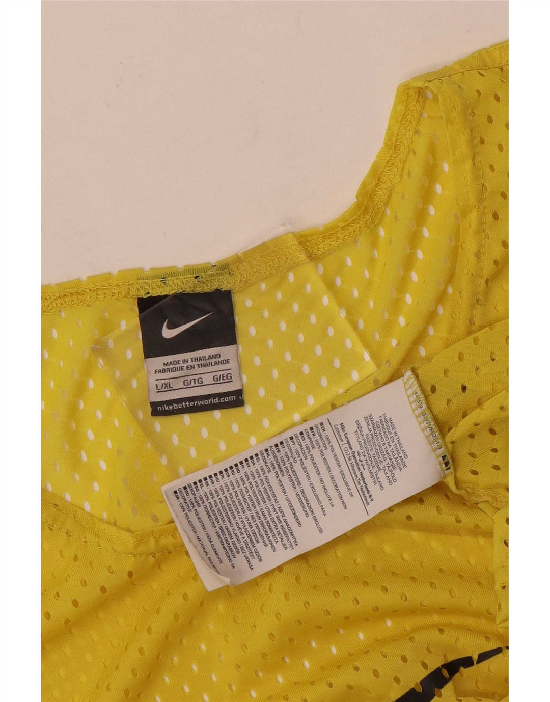 Мужской жилет с рисунком Nike, большой желтый полиэстер