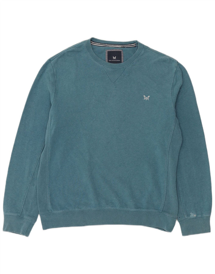 Мужская толстовка Crew Clothing, джемпер XL, синий хлопок