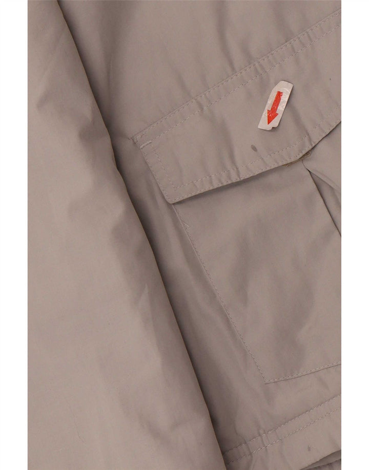 Женская куртка Adidas Utility Jacket UK 10, маленькая серая, полиэстер с цветными блоками
