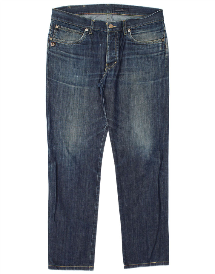 Мужские прямые джинсы Daniele Alessandrini W36 L31, синий хлопок