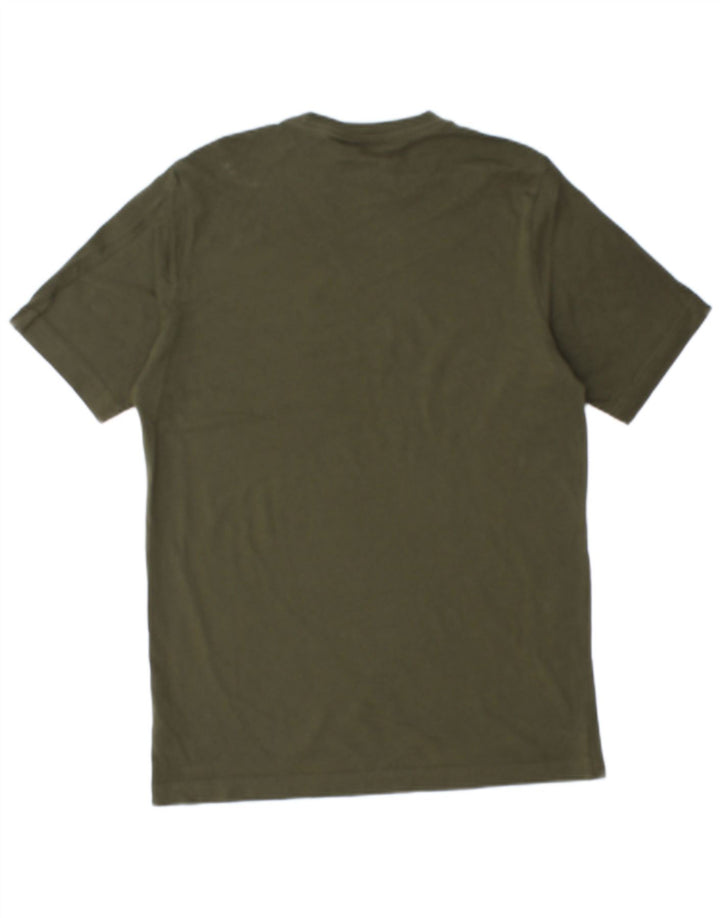 ADIDAS Mens T-Shirt Top Small Khaki Cotton