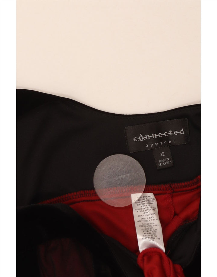 ОДЕЖДА Женское платье А-силуэта без рукавов UK 12, средний бордовый в полоску