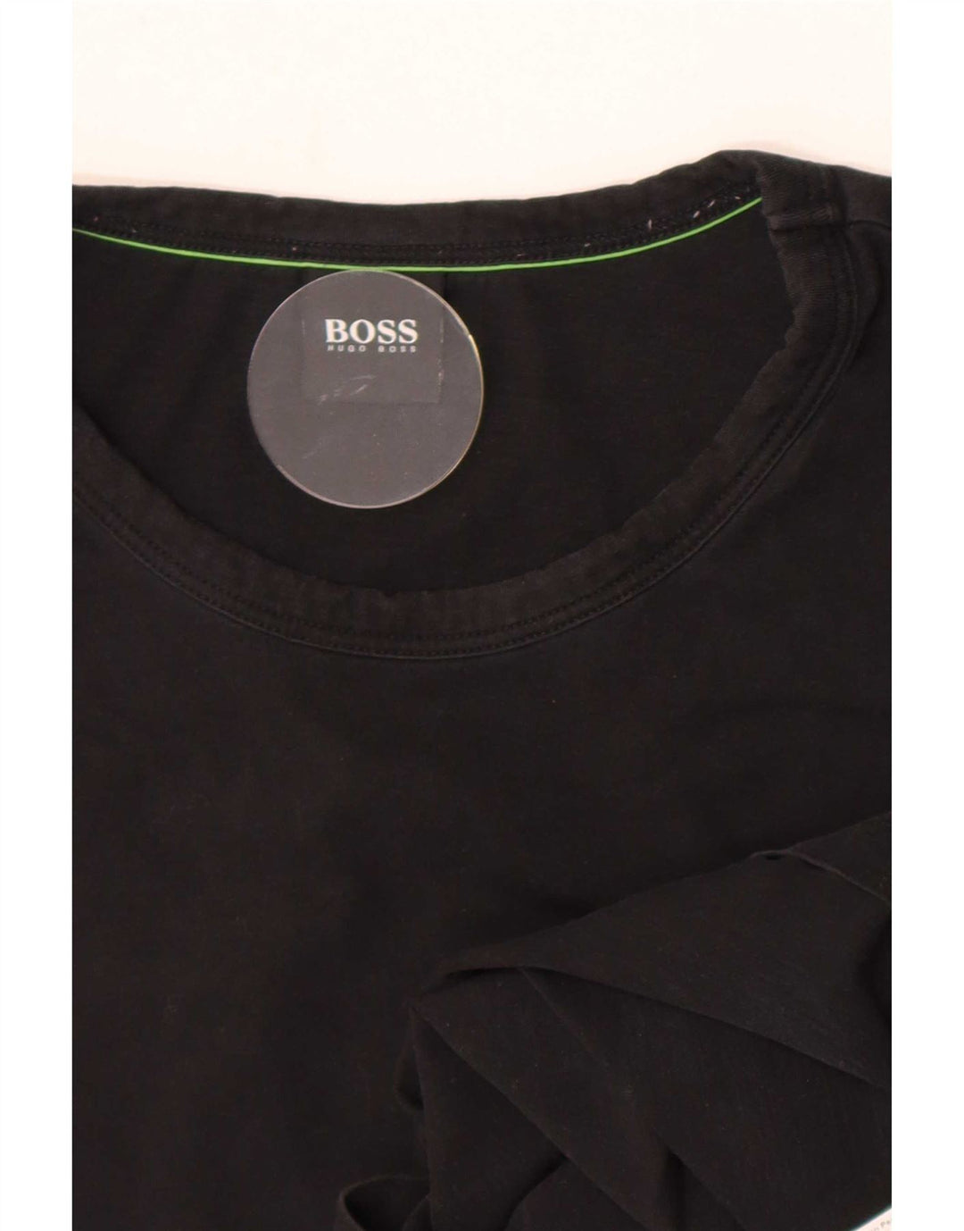 Мужская футболка Hugo Boss, большой черный хлопок