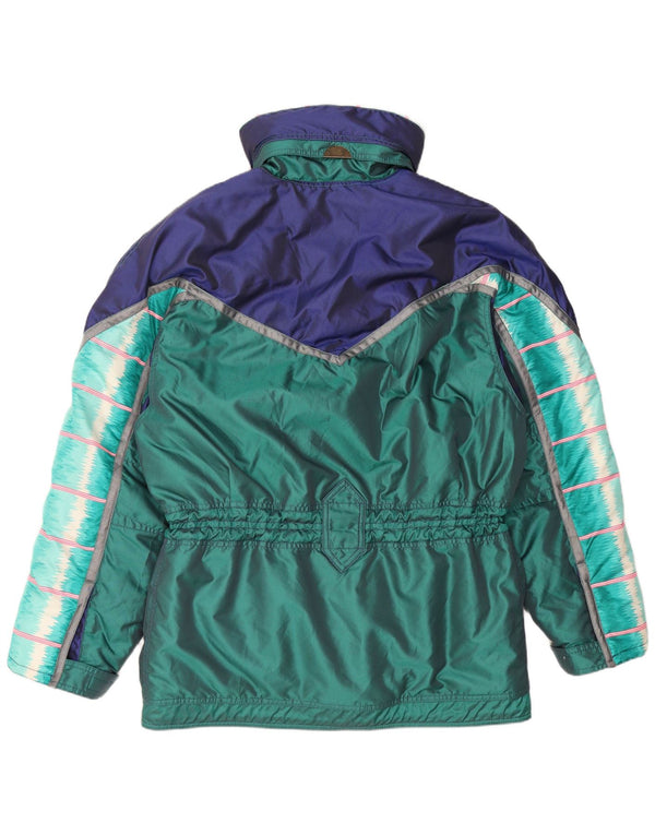 Ellesse Мужская лыжная куртка свободного кроя с капюшоном IT 48 Medium Green Colorblock