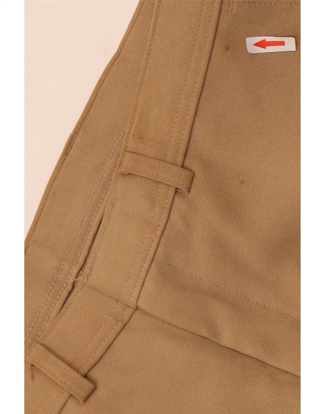 Мужские прямые костюмные брюки Levi's W36 L32 бежевого цвета из полиэстера
