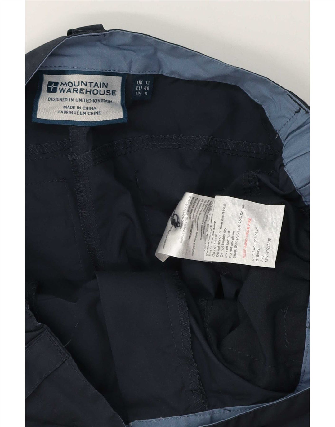 Женские брюки карго Mountain Warehouse UK 12, средние W32 L20, темно-синие