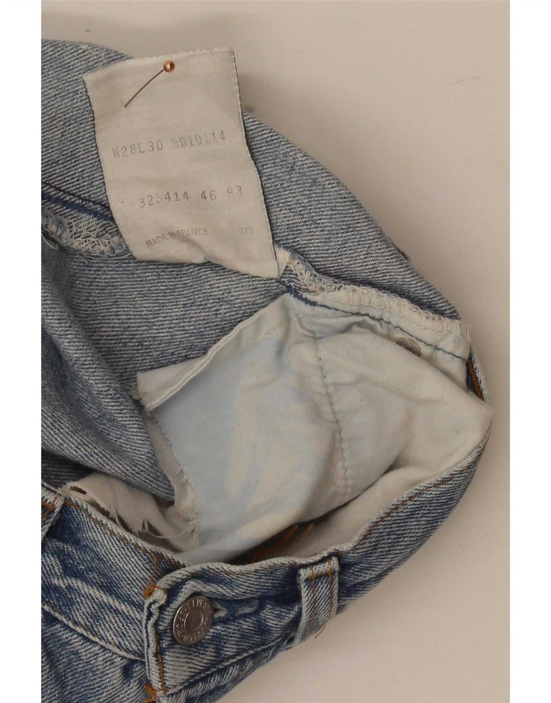 Женские джинсовые шорты Levi's с потертостями W28, средний синий хлопок, хлопок