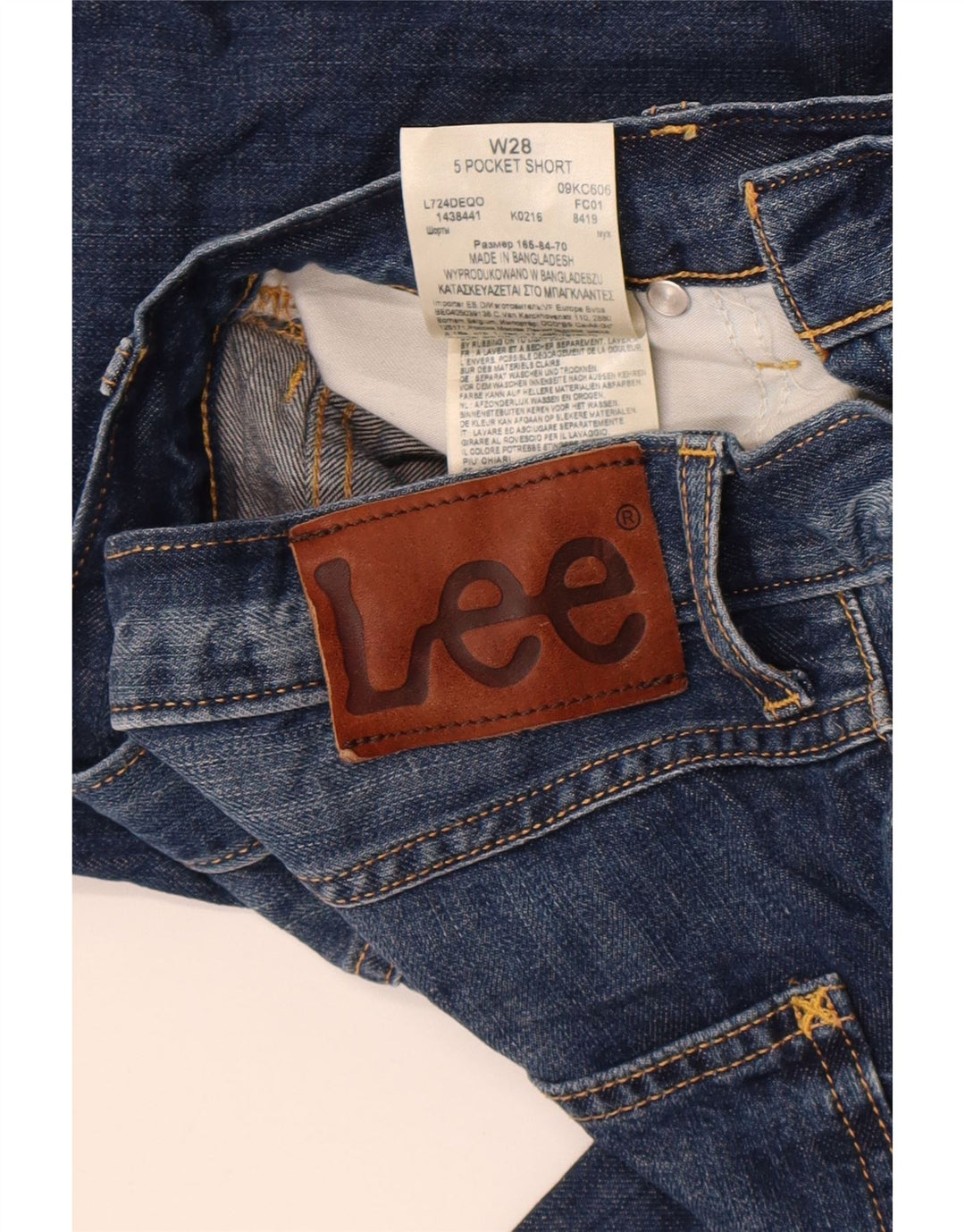 Мужские джинсовые шорты Lee W28, маленькие синие, хлопок