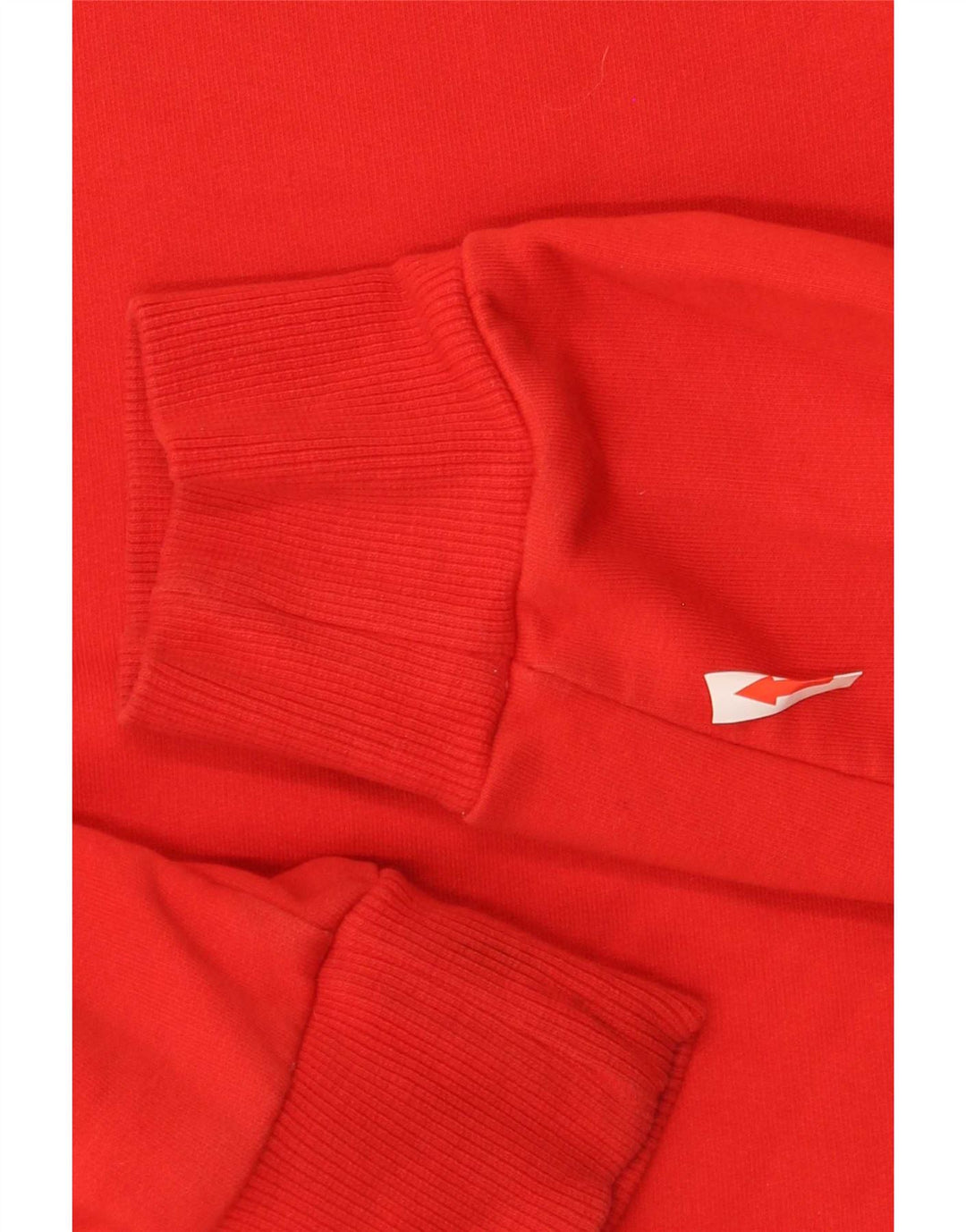 Мужской свитшот с рисунком Puma, хлопковый джемпер среднего красного цвета